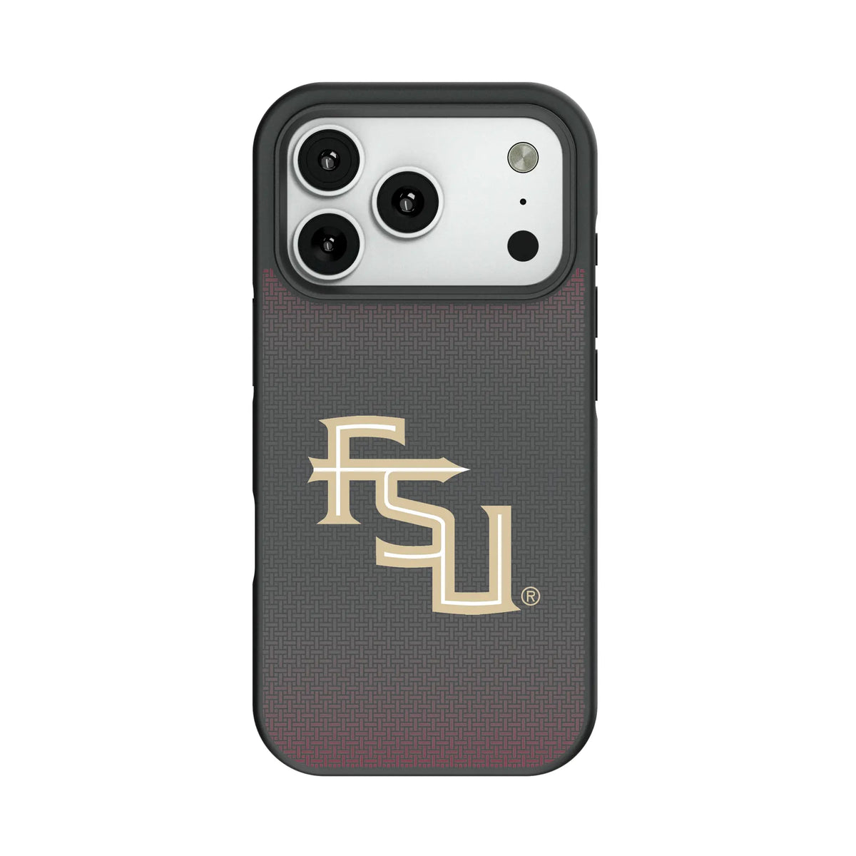 Florida State University Seminoles Athletic Wordmark Linen Bump Phone Case for Apple iPhone