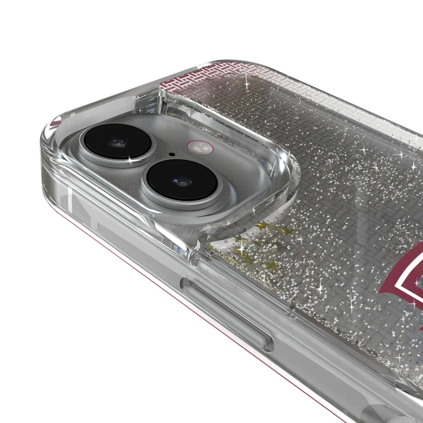 Florida State University Seminoles Athletic Wordmark Linen Glitter Phone Case for Apple iPhone