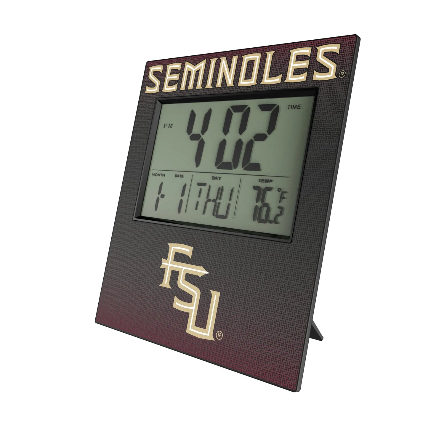 Florida State University Seminoles Athletic Wordmark Linen Wall Clock