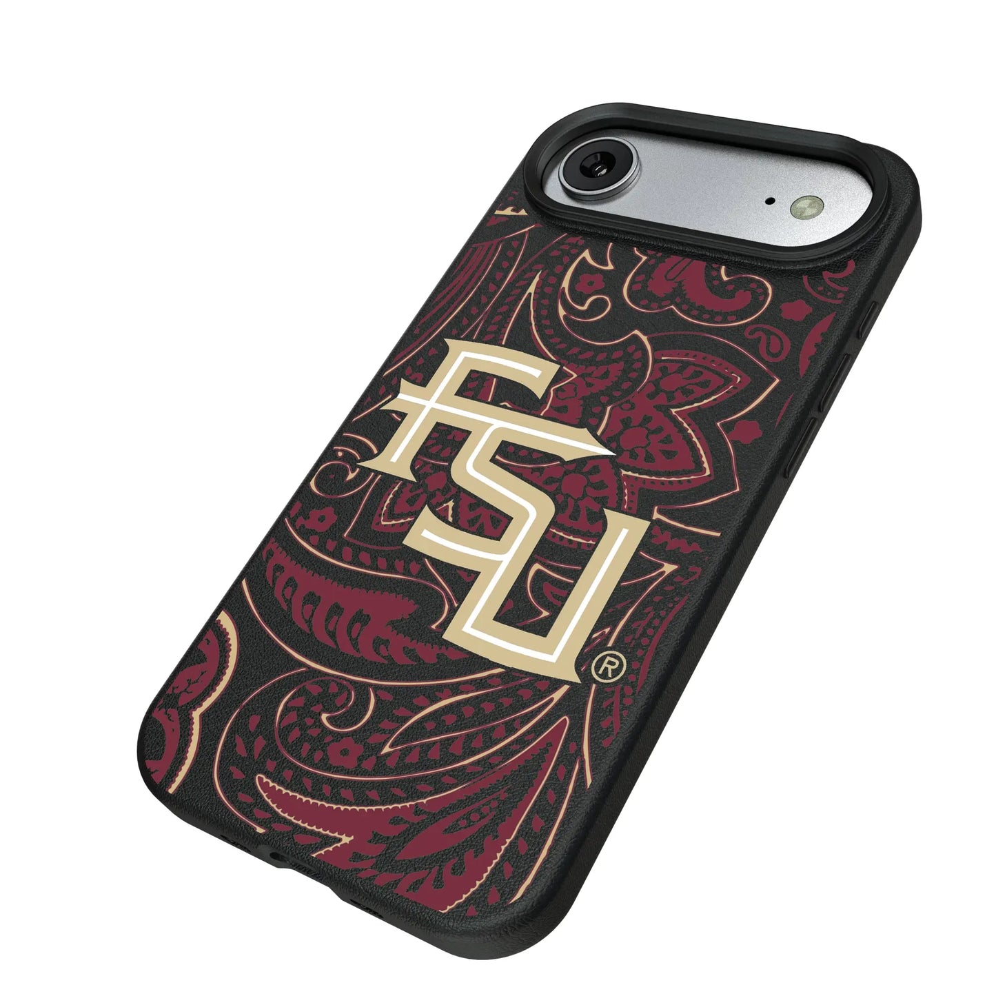 Florida State University Seminoles Athletic Wordmark Paisley MagSafe Compatible Phone Case for Apple iPhone