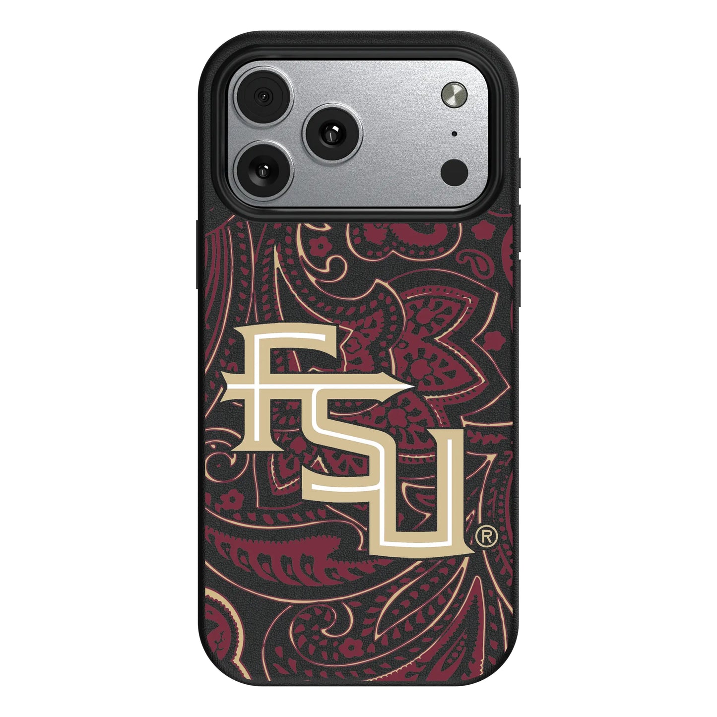 Florida State University Seminoles Athletic Wordmark Paisley MagSafe Compatible Phone Case for Apple iPhone