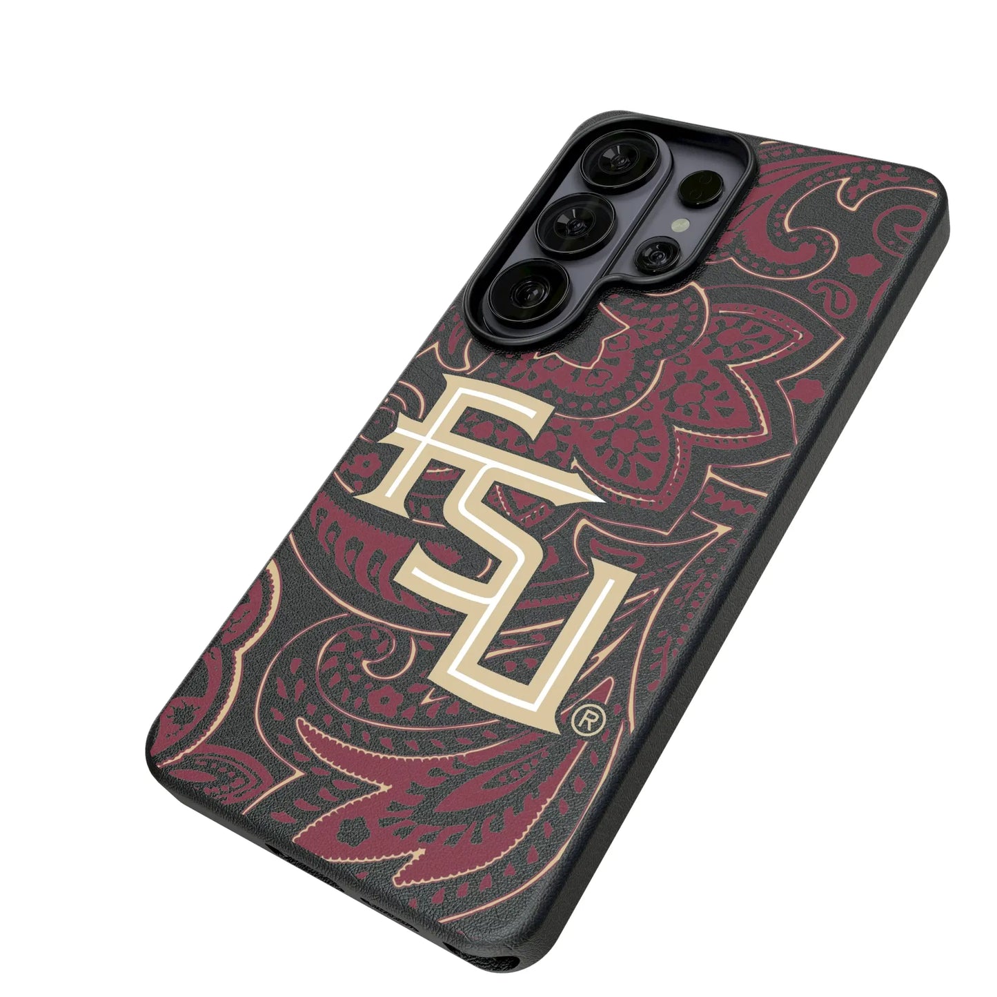Florida State University Seminoles Athletic Wordmark Paisley MagSafe Compatible Phone Case for Samsung Galaxy