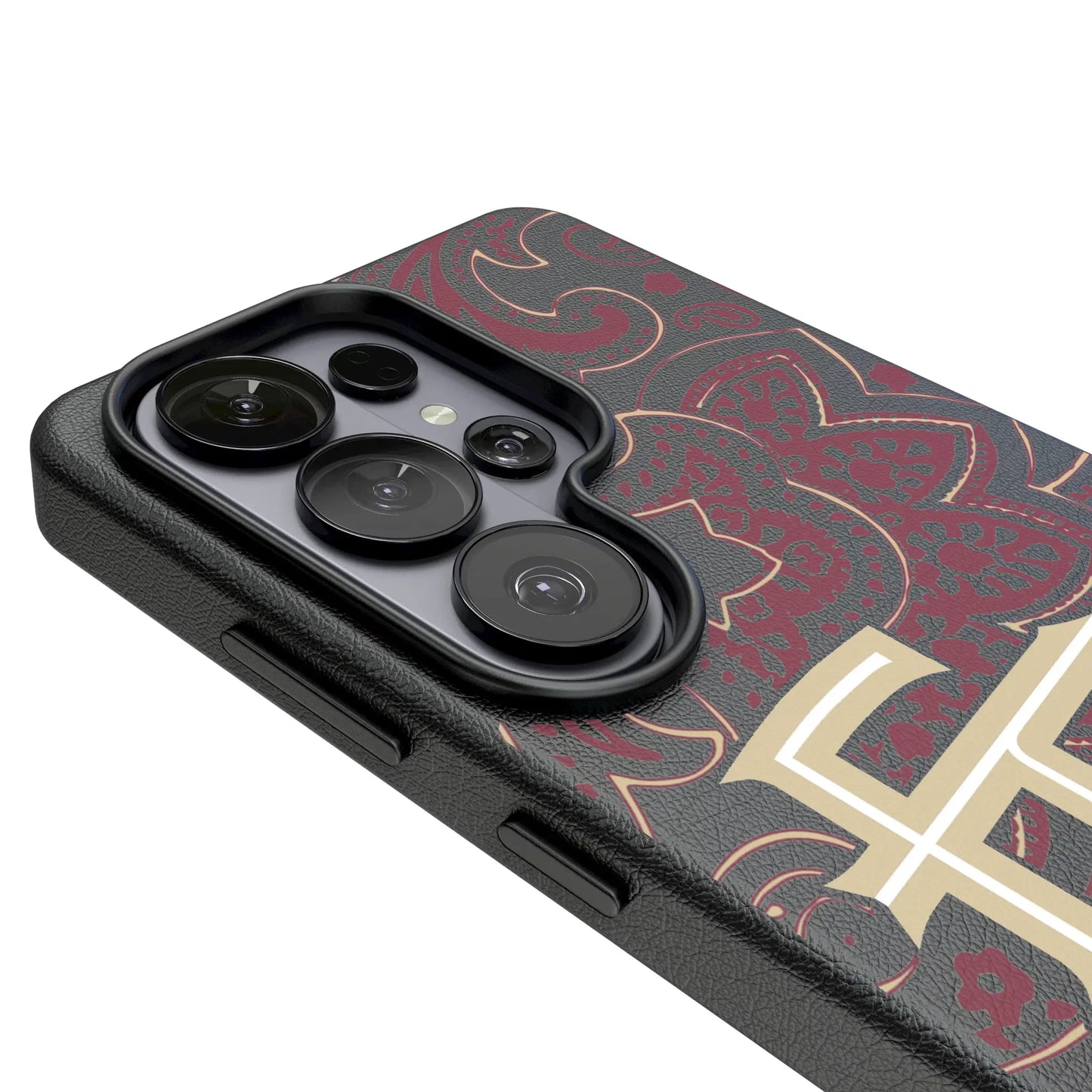 Florida State University Seminoles Athletic Wordmark Paisley MagSafe Compatible Phone Case for Samsung Galaxy