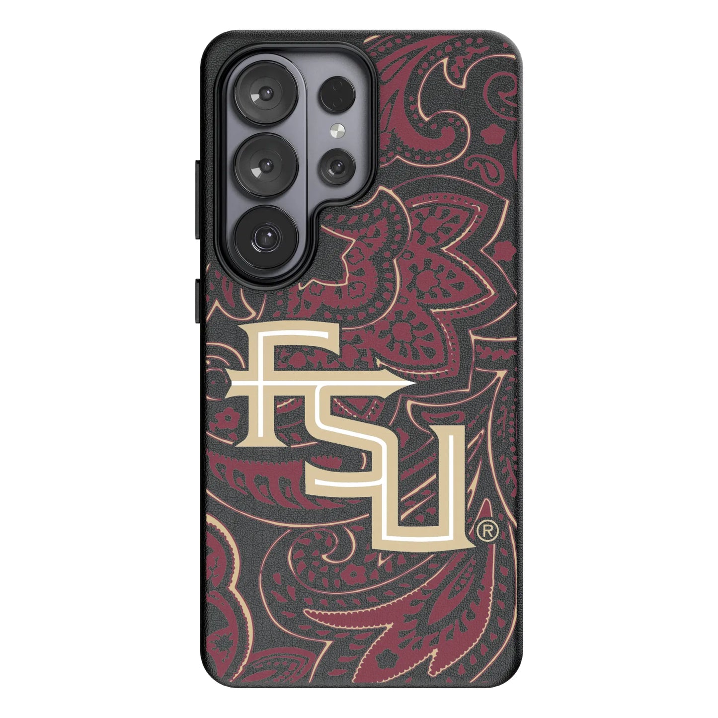 Florida State University Seminoles Athletic Wordmark Paisley MagSafe Compatible Phone Case for Samsung Galaxy