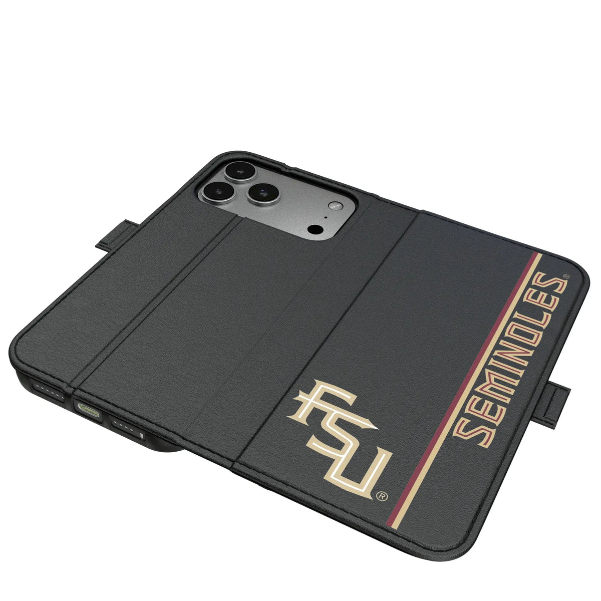 Florida State University Seminoles Athletic Wordmark Sidebar Folio 2.0 Case for Apple iPhone