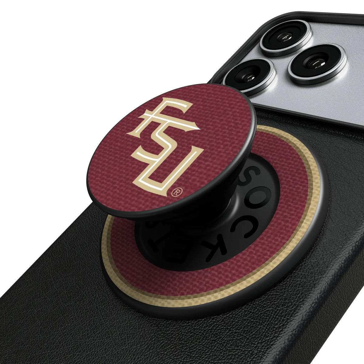 Florida State University Seminoles Athletic Wordmark Stripe PopSockets Magnetic Phone Grip and Stand