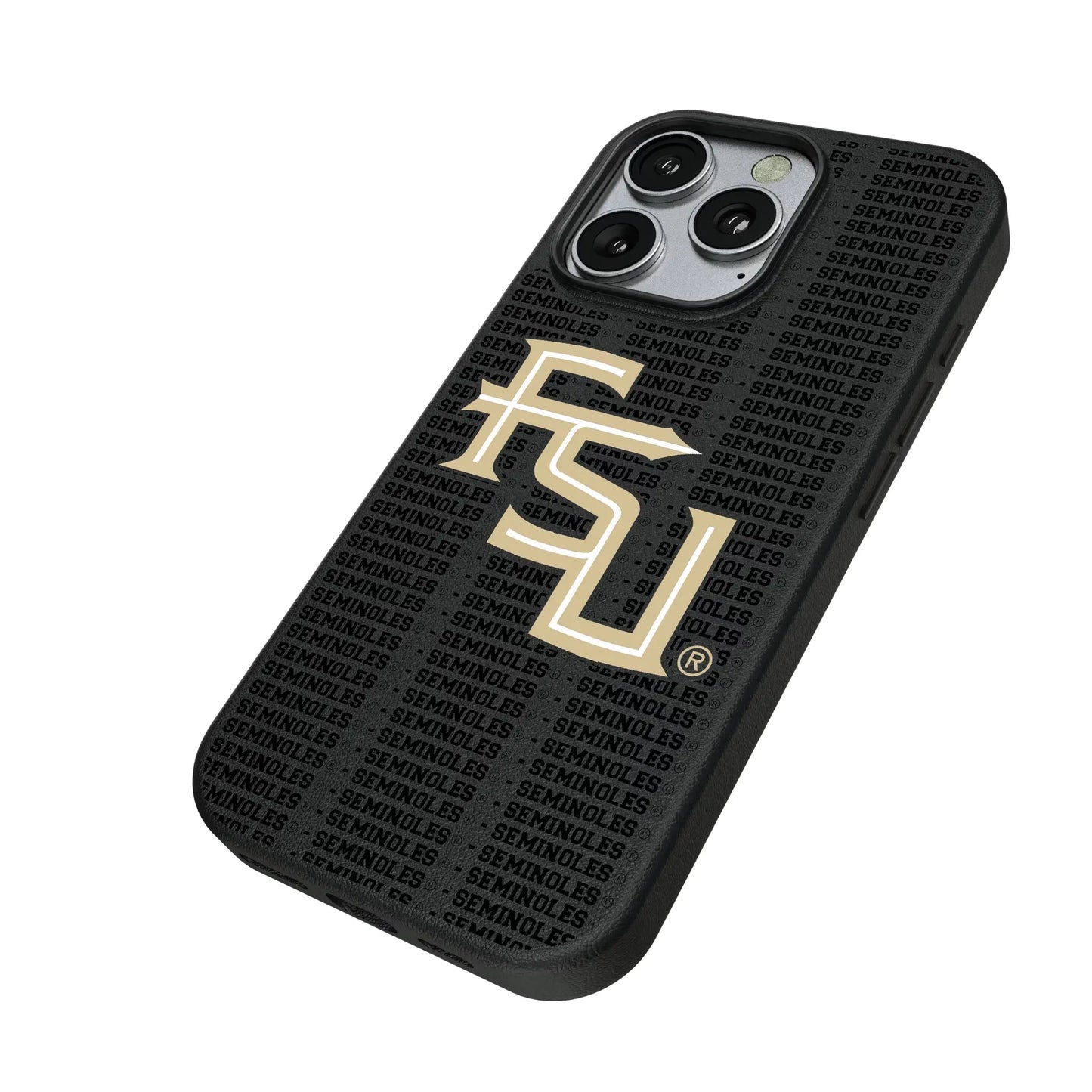Florida State University Seminoles Athletic Wordmark Text Backdrop MagSafe Compatible Phone Case for Apple iPhone