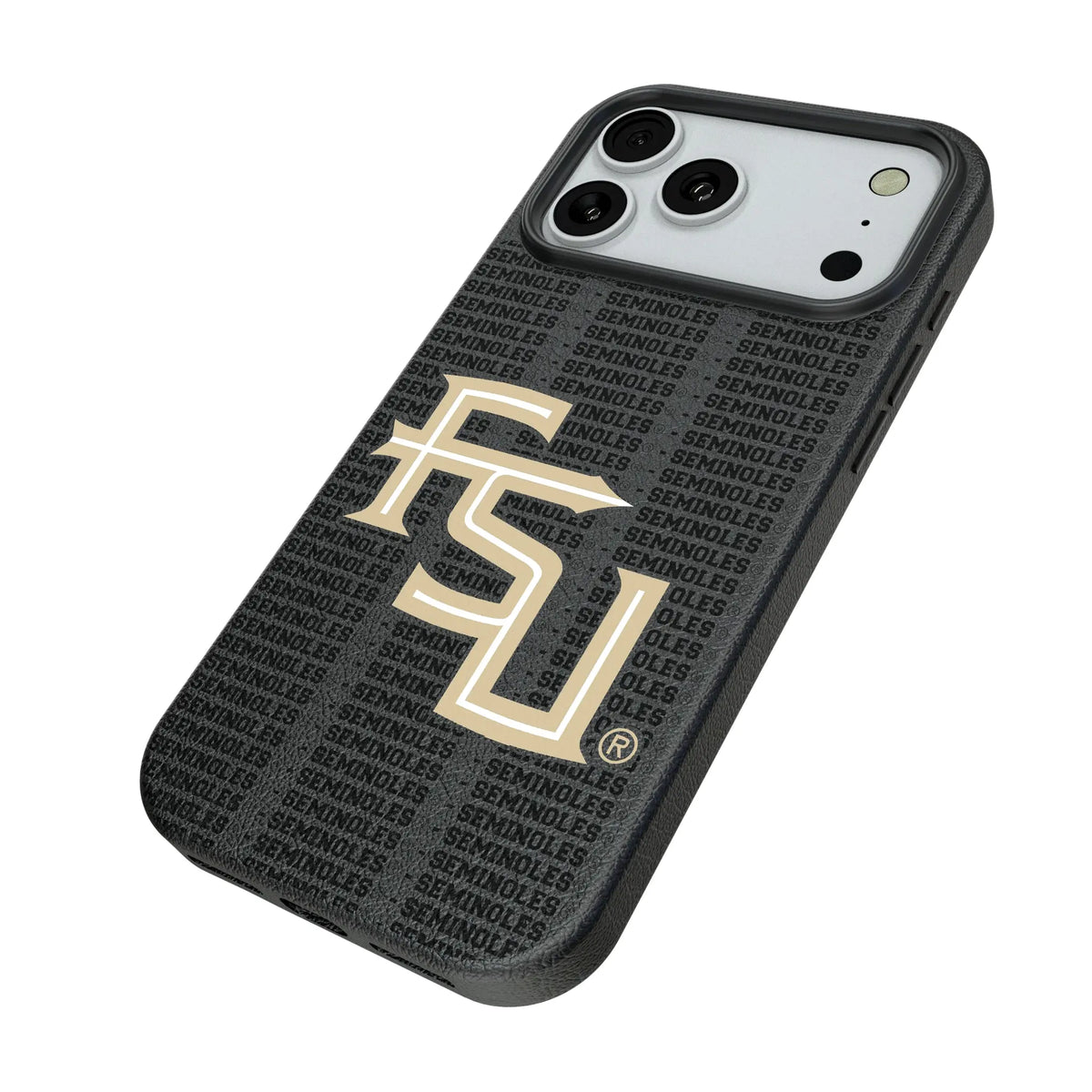 Florida State University Seminoles Athletic Wordmark Text Backdrop MagSafe Compatible Phone Case for Apple iPhone