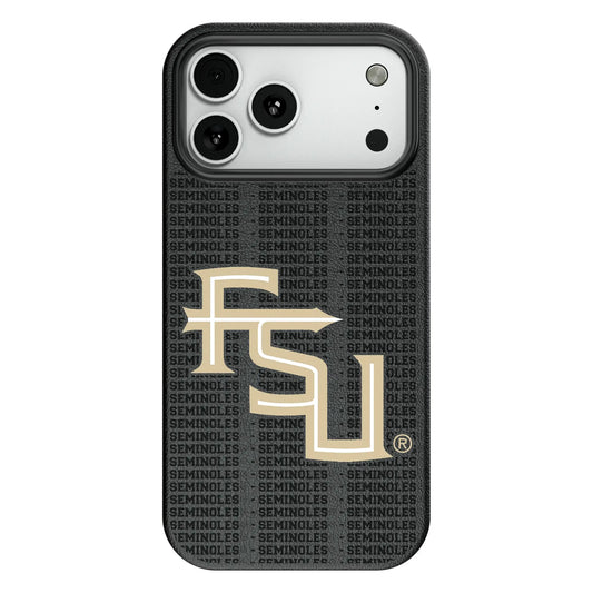Florida State University Seminoles Athletic Wordmark Text Backdrop MagSafe Compatible Phone Case for Apple iPhone