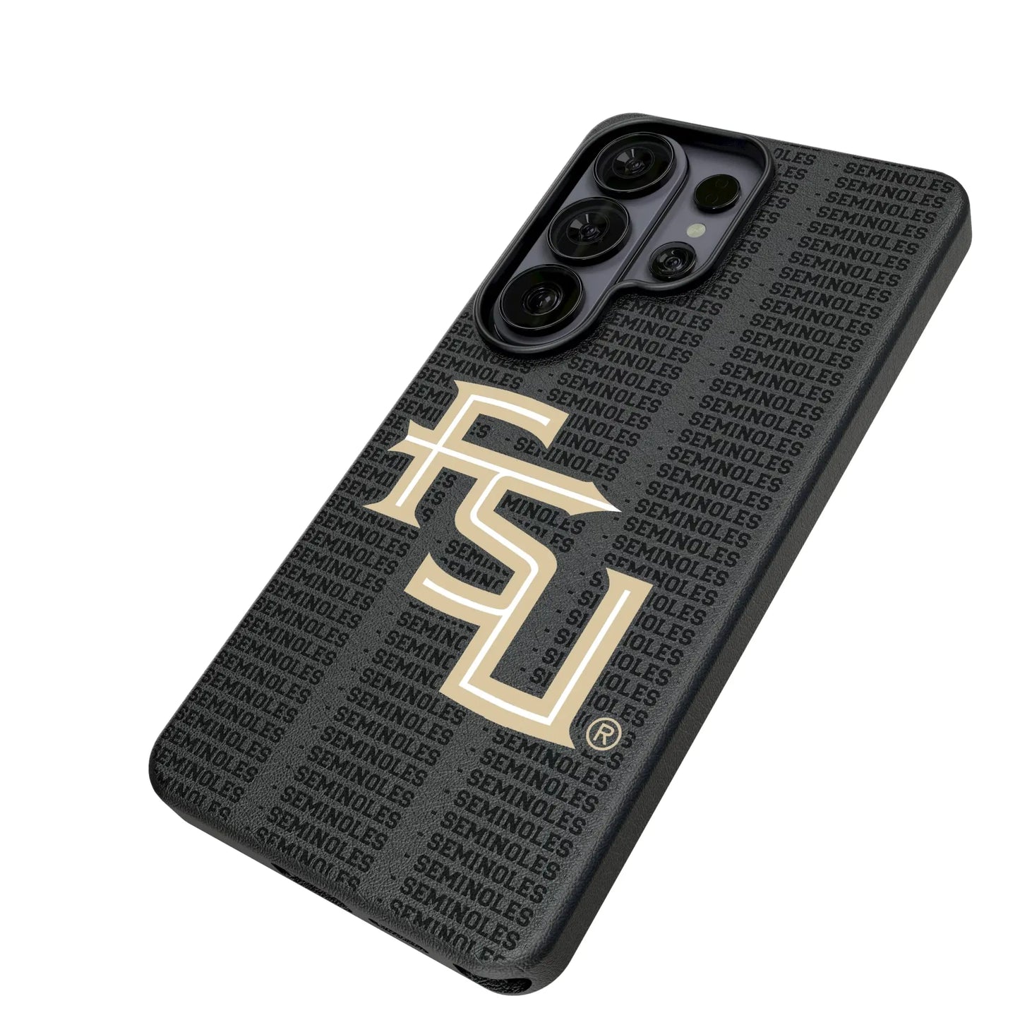 Florida State University Seminoles Athletic Wordmark Text Backdrop MagSafe Compatible Phone Case for Samsung Galaxy
