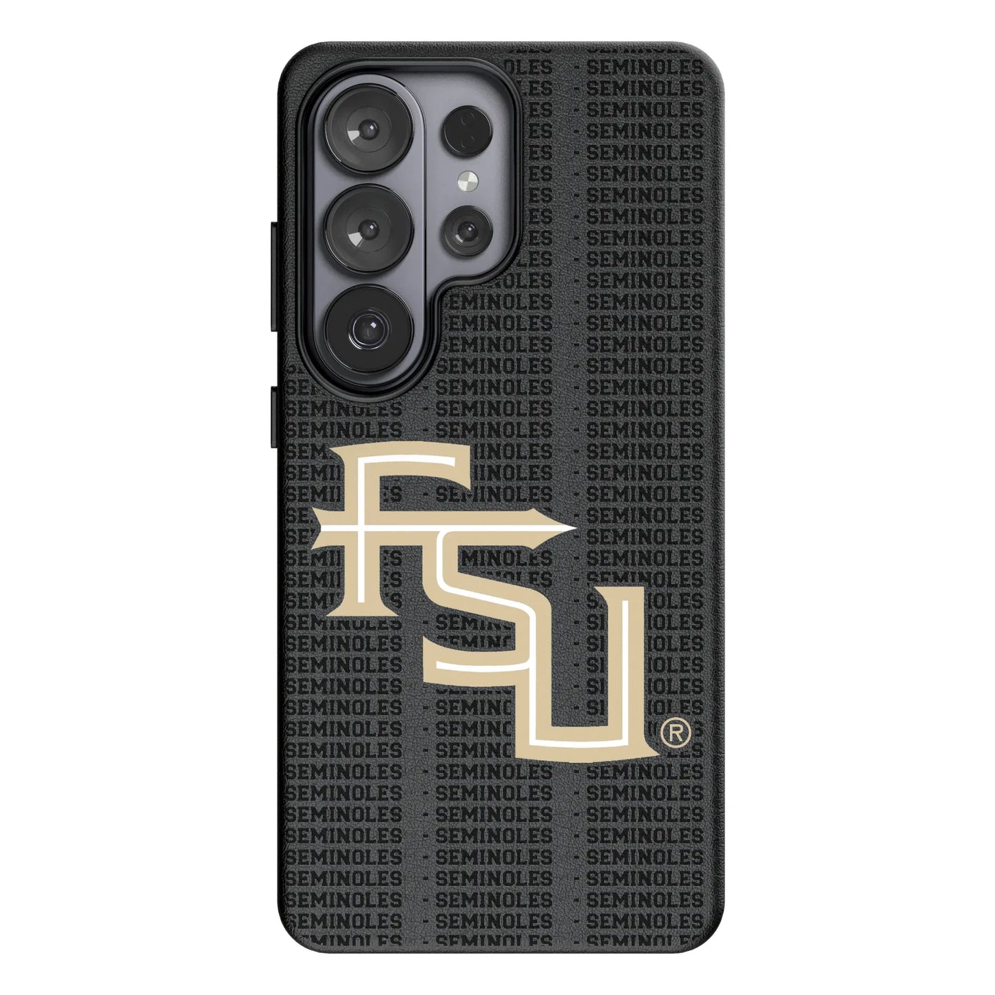 Florida State University Seminoles Athletic Wordmark Text Backdrop MagSafe Compatible Phone Case for Samsung Galaxy