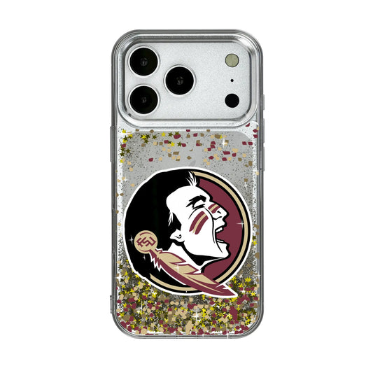 Florida State University Seminoles Confetti Glitter Phone Case for Apple iPhone