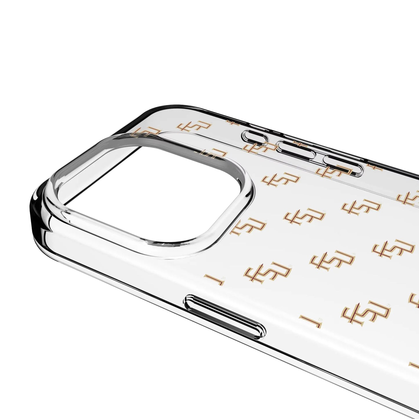Florida State University Seminoles Fashion Pattern Clear Phone Case for Apple iPhone