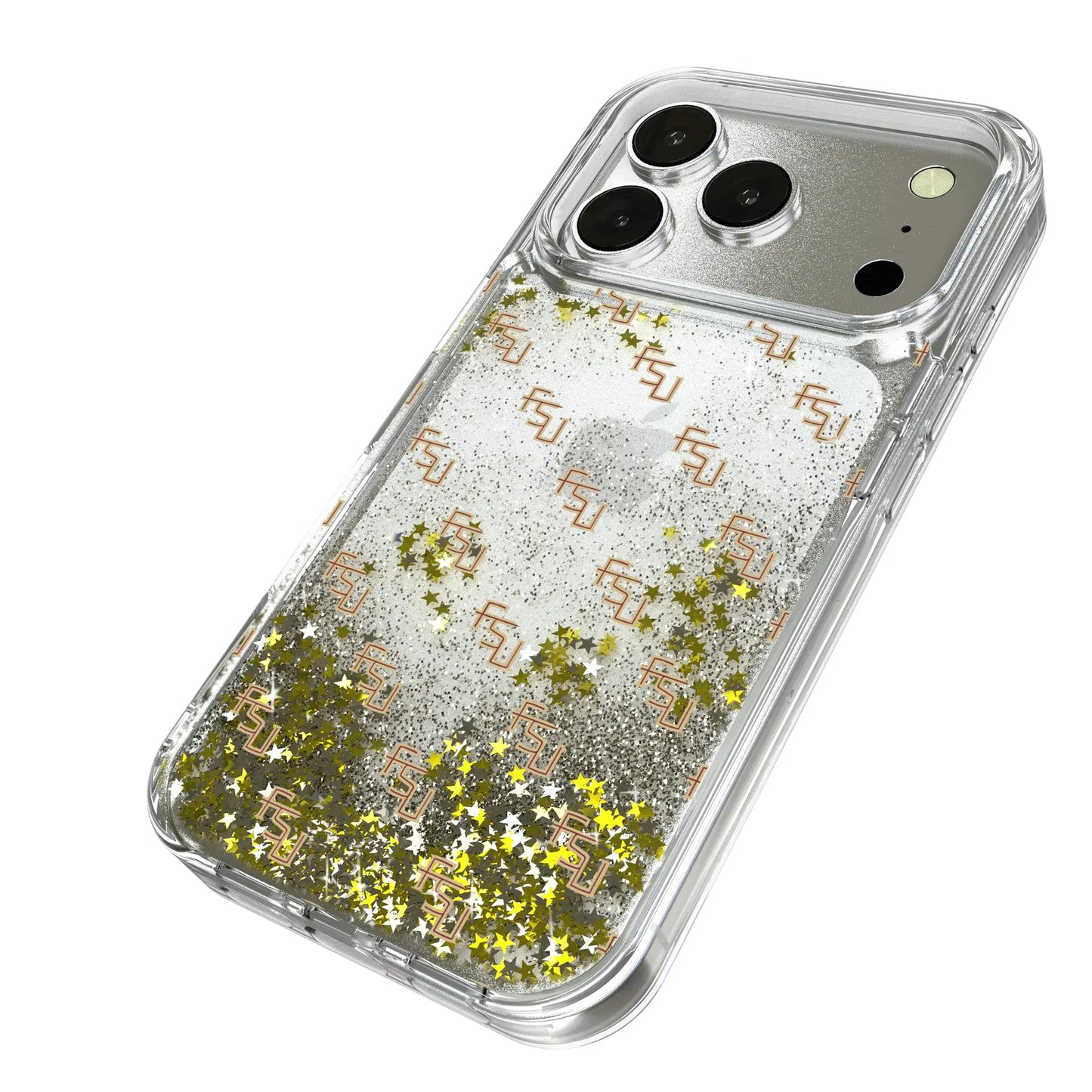 Florida State University Seminoles Fashion Pattern Glitter Phone Case for Apple iPhone