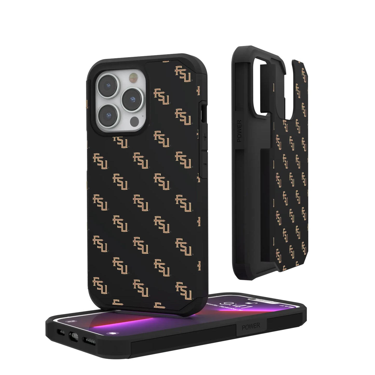 Florida State University Seminoles Fashion Pattern Rugged Phone Case for Apple iPhone