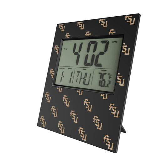 Florida State University Seminoles Fashion Pattern Wall Clock