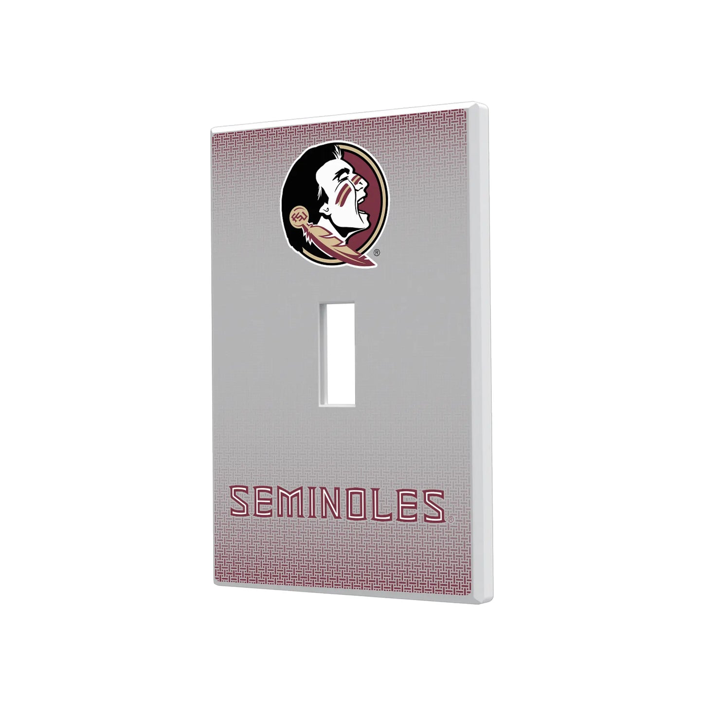 Florida State University Seminoles Linen Hidden-Screw Light Switch Plate