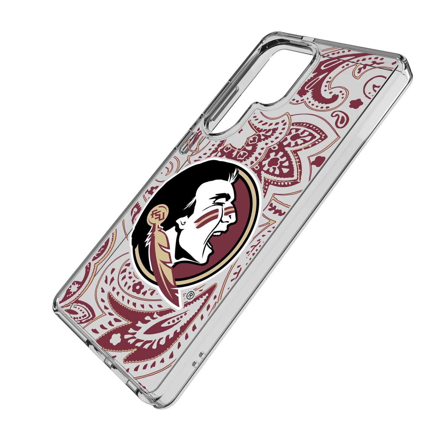 Florida State University Seminoles Paisley Clear Phone Case for Samsung Galaxy