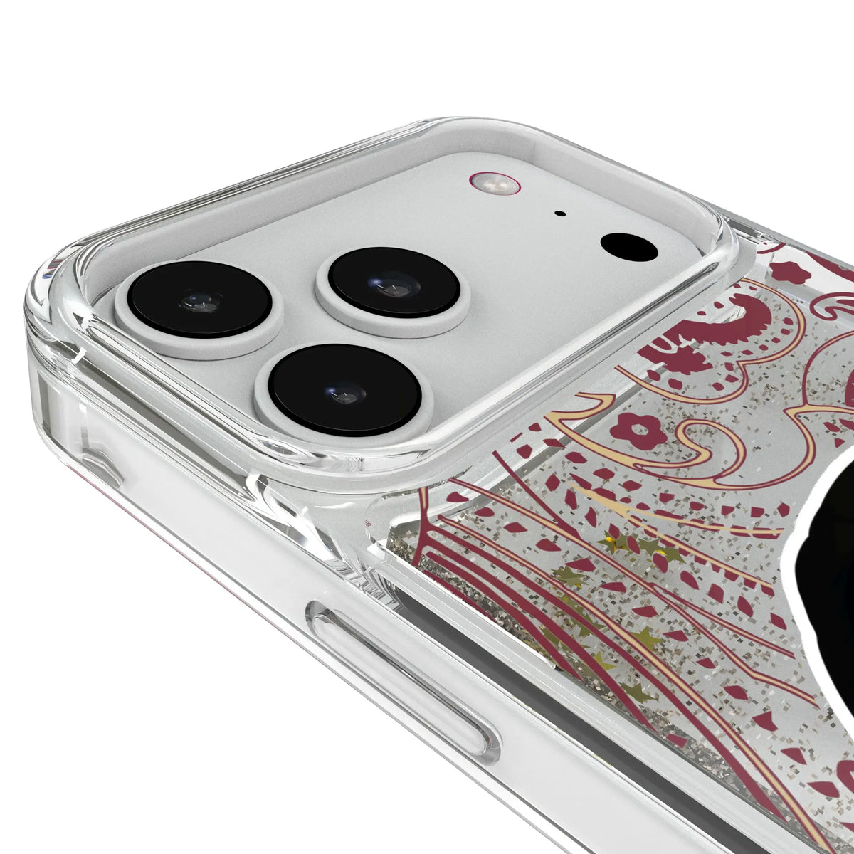Florida State University Seminoles Paisley Glitter Phone Case for Apple iPhone