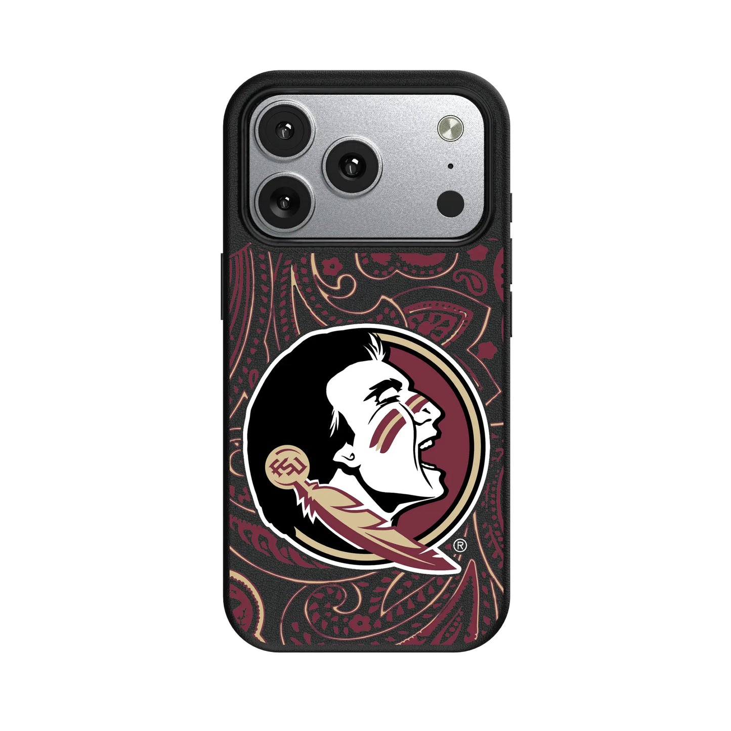Florida State University Seminoles Paisley MagSafe Compatible Phone Case for Apple iPhone