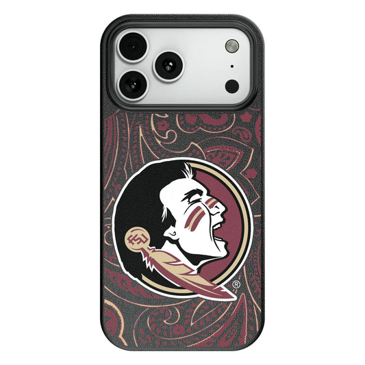 Florida State University Seminoles Paisley MagSafe Compatible Phone Case for Apple iPhone