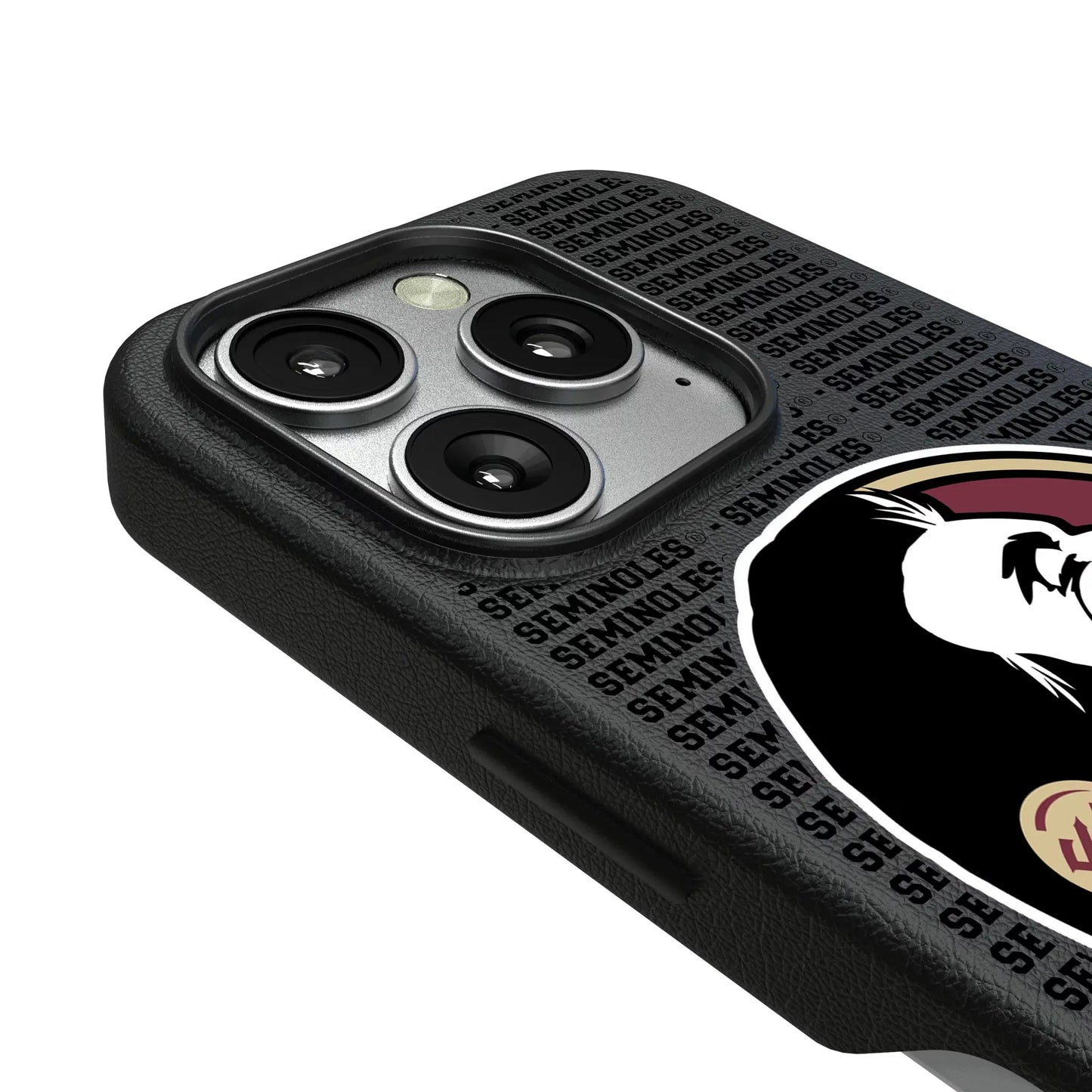 Florida State University Seminoles Text Backdrop MagSafe Compatible Phone Case for Apple iPhone