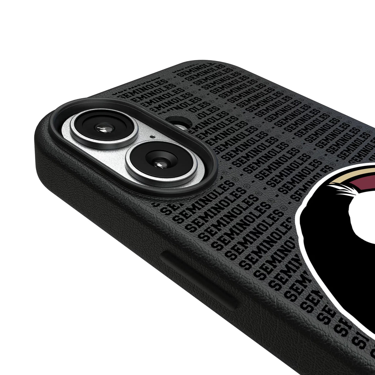 Florida State University Seminoles Text Backdrop MagSafe Compatible Phone Case for Apple iPhone