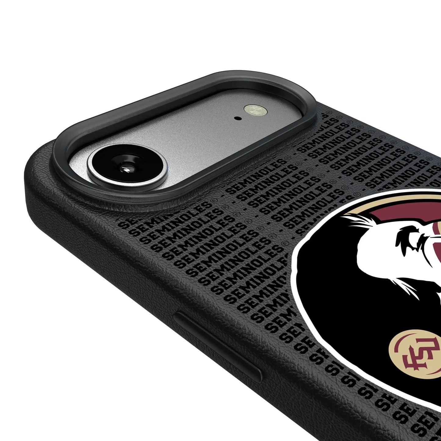 Florida State University Seminoles Text Backdrop MagSafe Compatible Phone Case for Apple iPhone