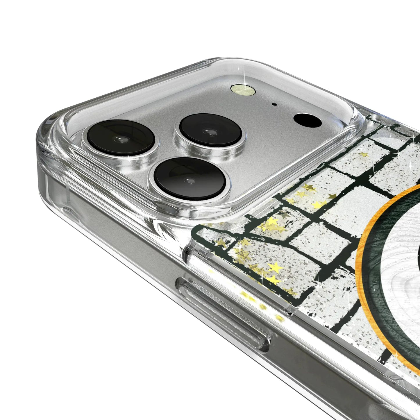 Green Bay Packers Brick Glitter Phone Case for Apple iPhone