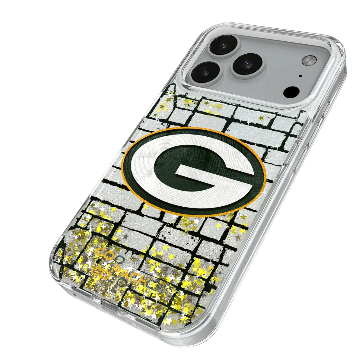 Green Bay Packers Brick Glitter Phone Case for Apple iPhone