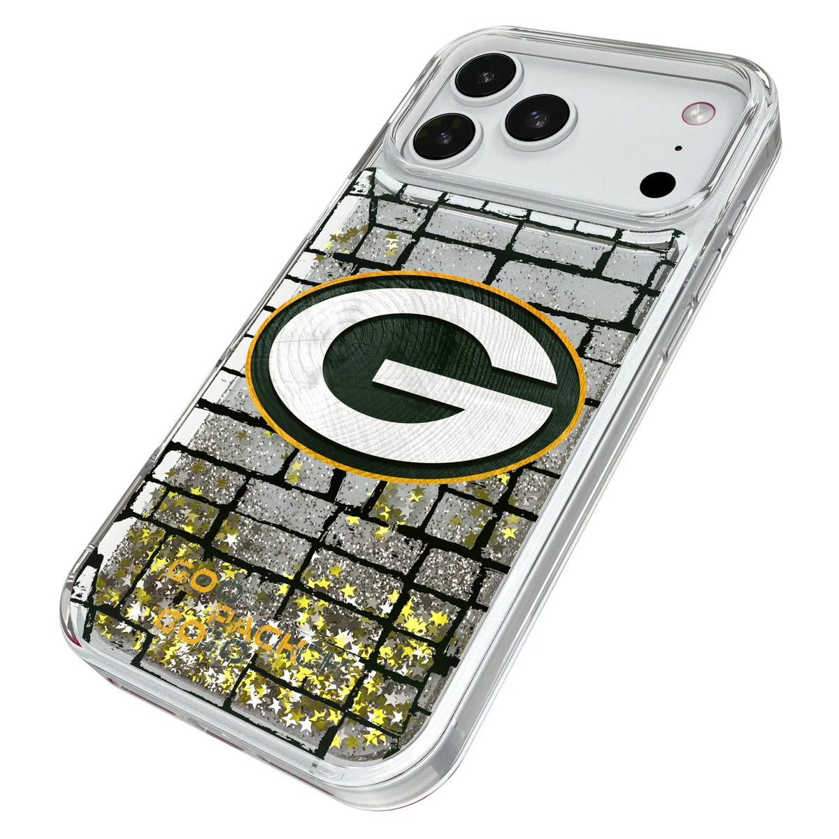 Green Bay Packers Brick Glitter Phone Case for Apple iPhone