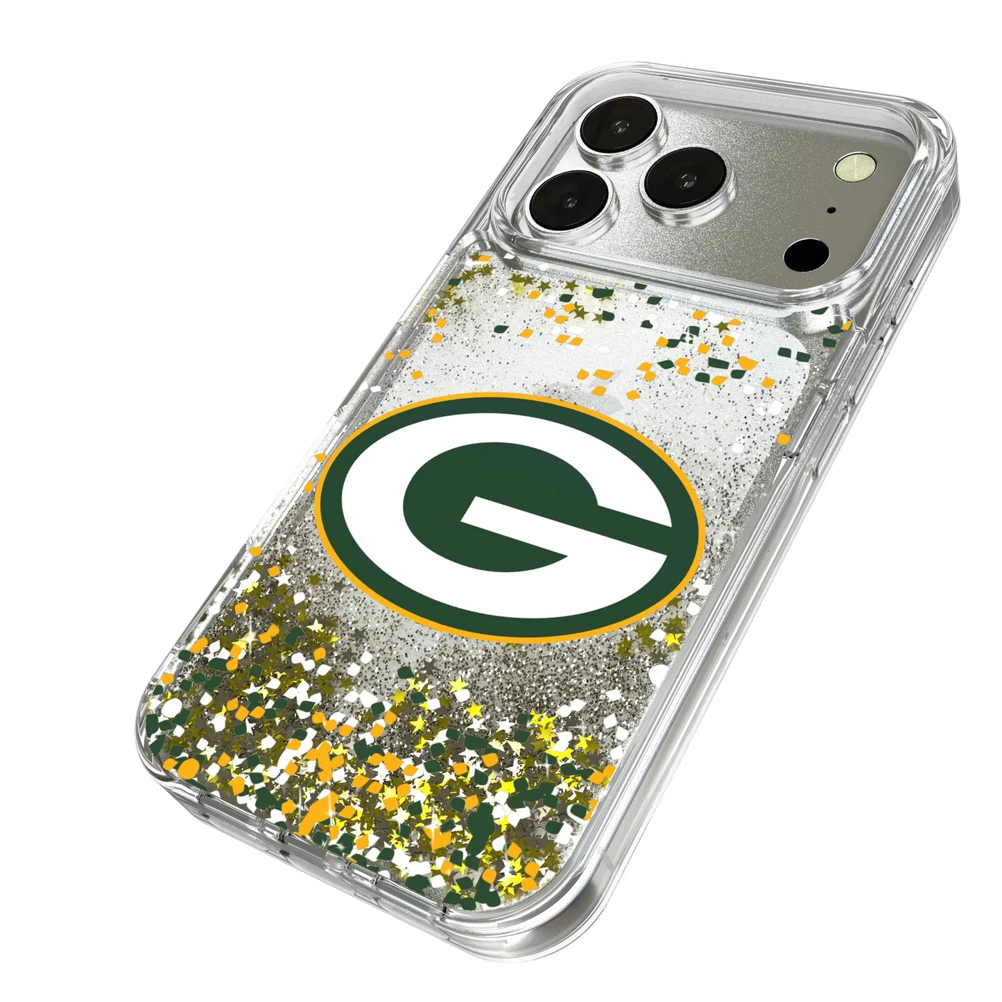 Green Bay Packers Confetti Glitter Phone Case for Apple iPhone