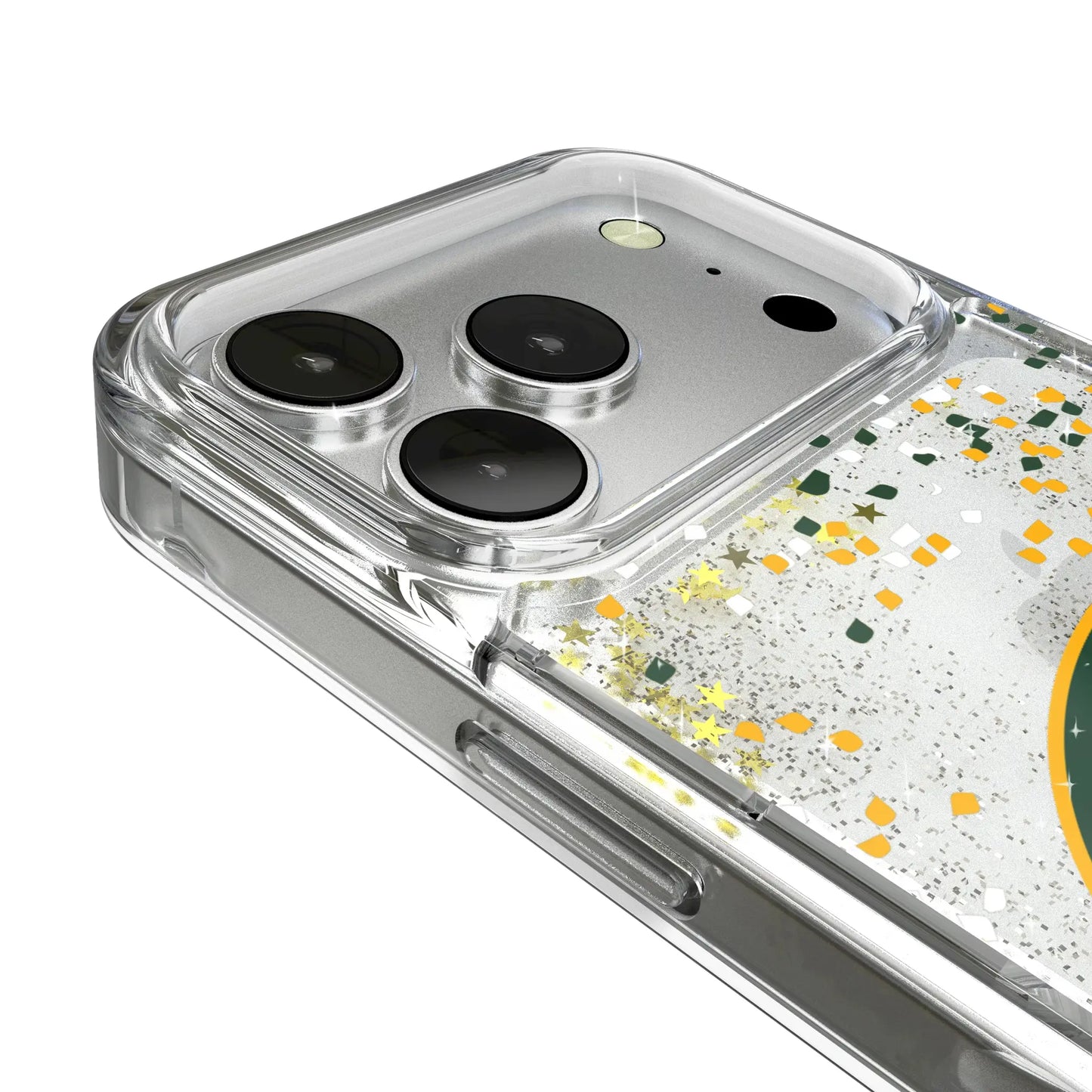 Green Bay Packers Confetti Glitter Phone Case for Apple iPhone