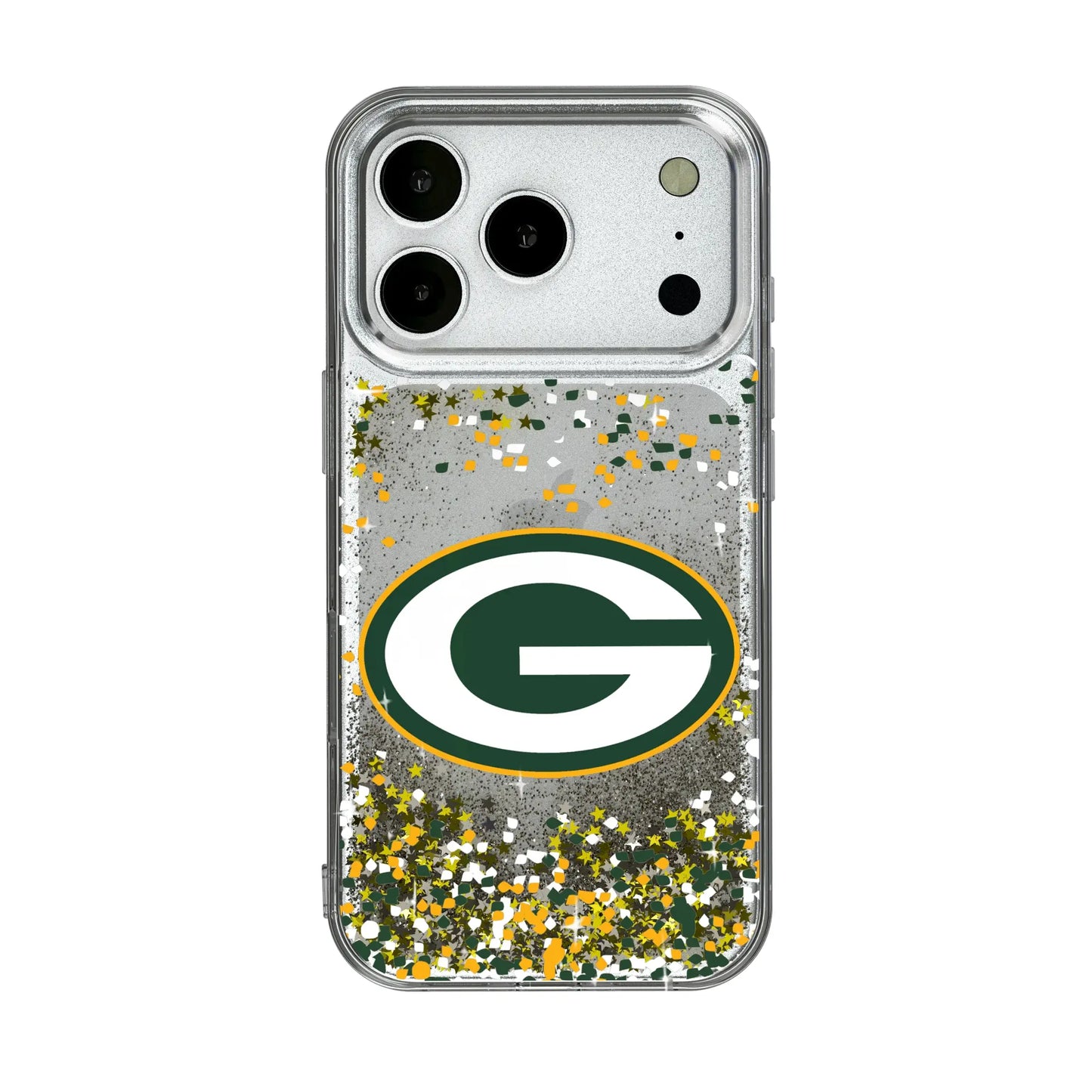 Green Bay Packers Confetti Glitter Phone Case for Apple iPhone