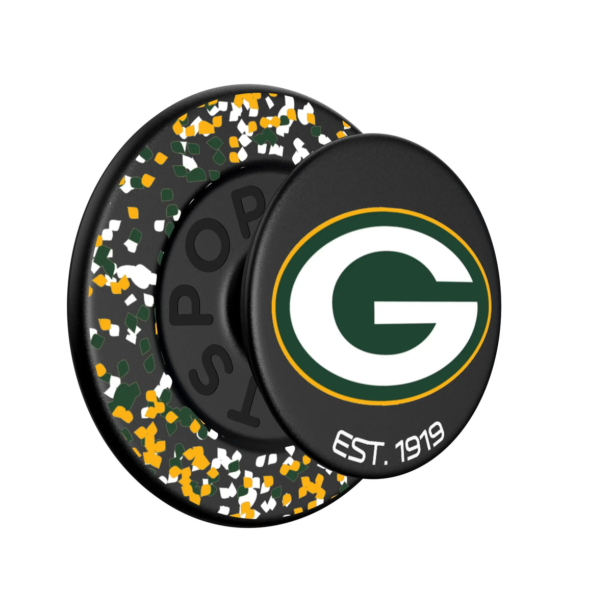 Green Bay Packers Confetti PopSockets Magnetic Phone Grip and Stand