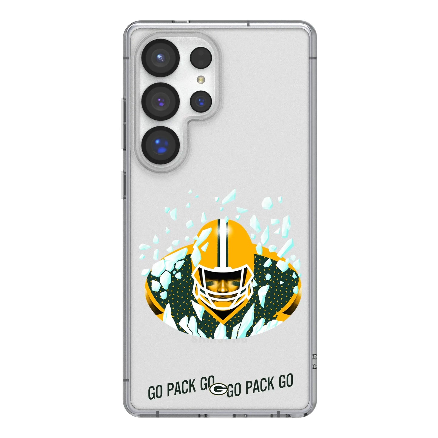 Green Bay Packers Deco Clear Phone Case for Samsung Galaxy