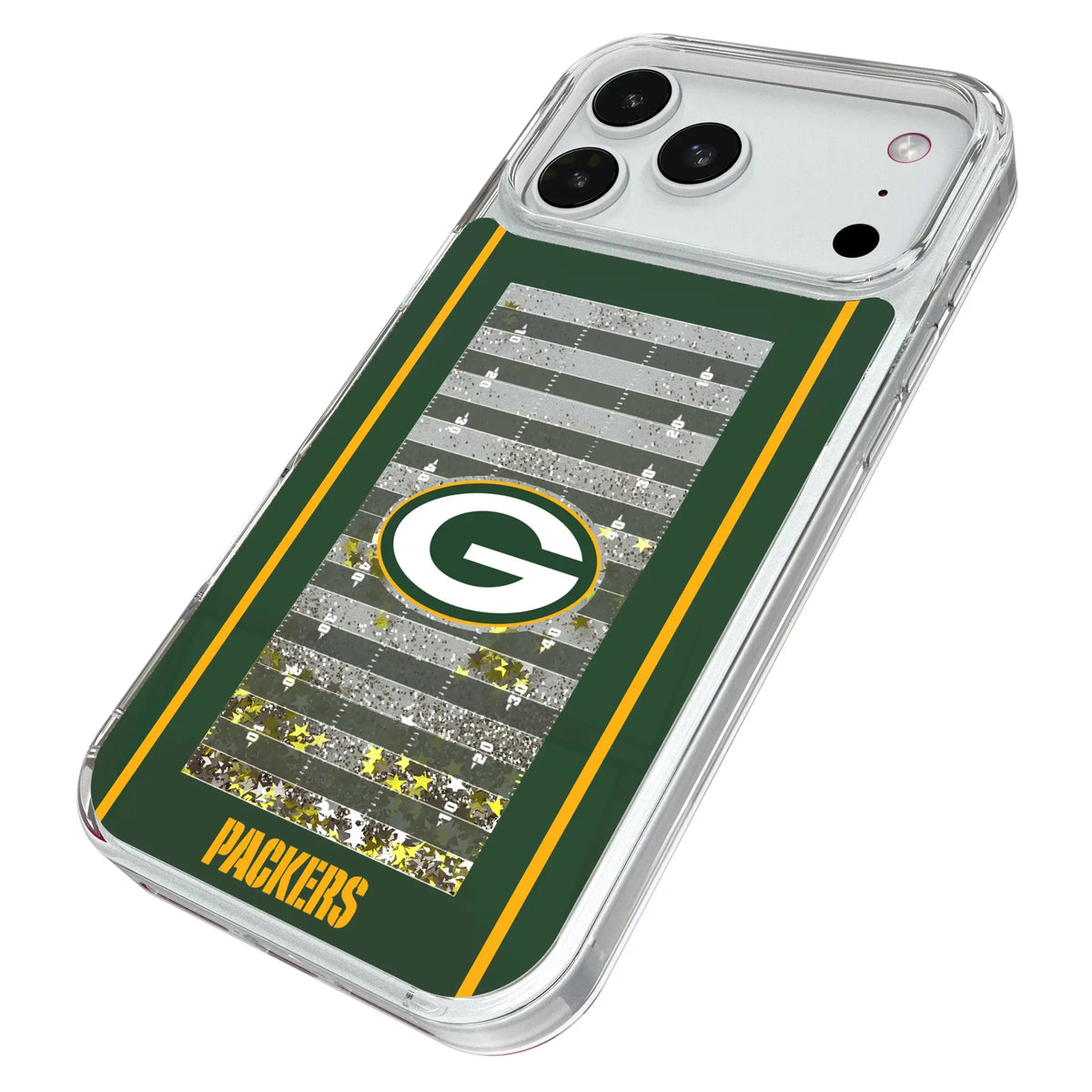 Green Bay Packers Field Glitter Phone Case for Apple iPhone