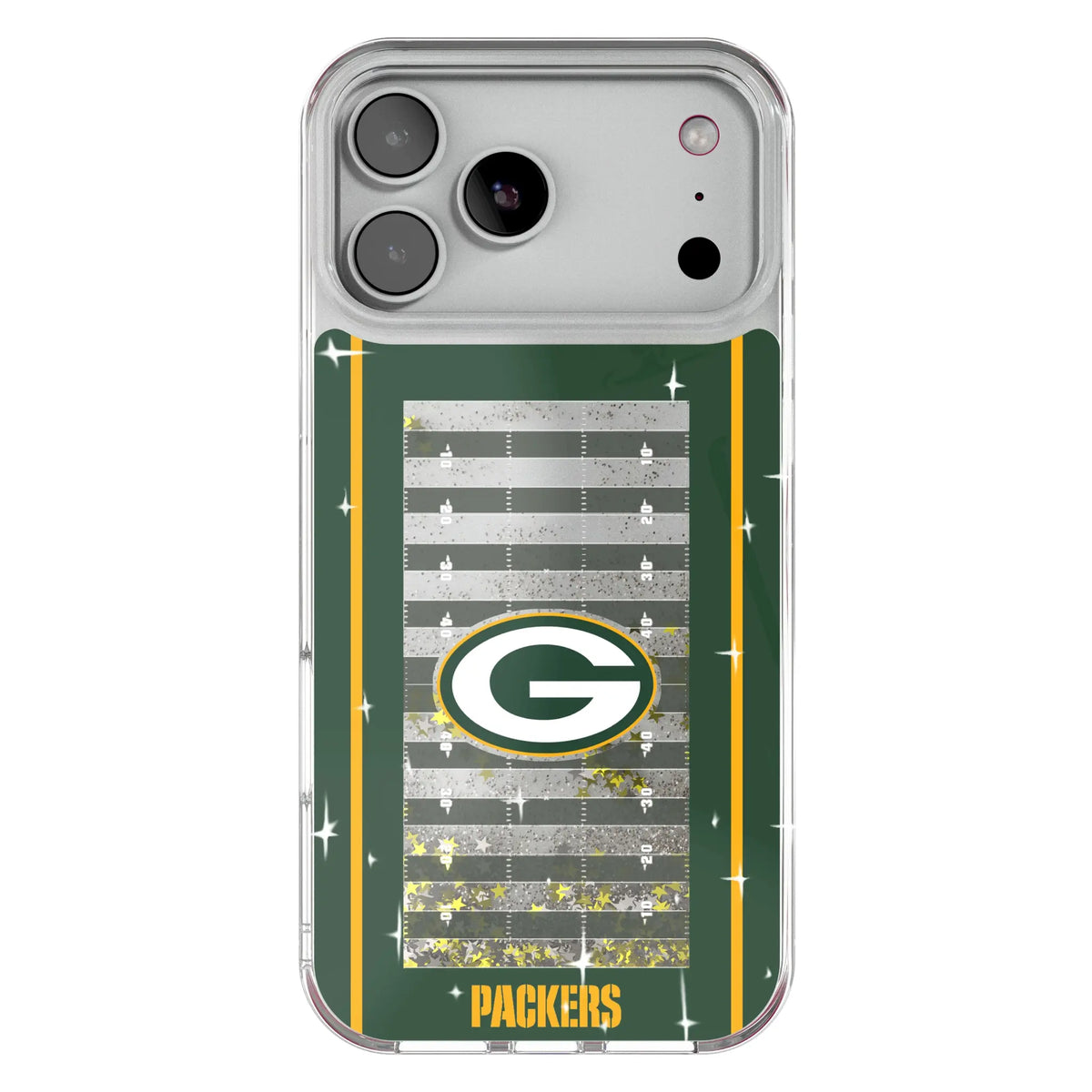 Green Bay Packers Field Glitter Phone Case for Apple iPhone