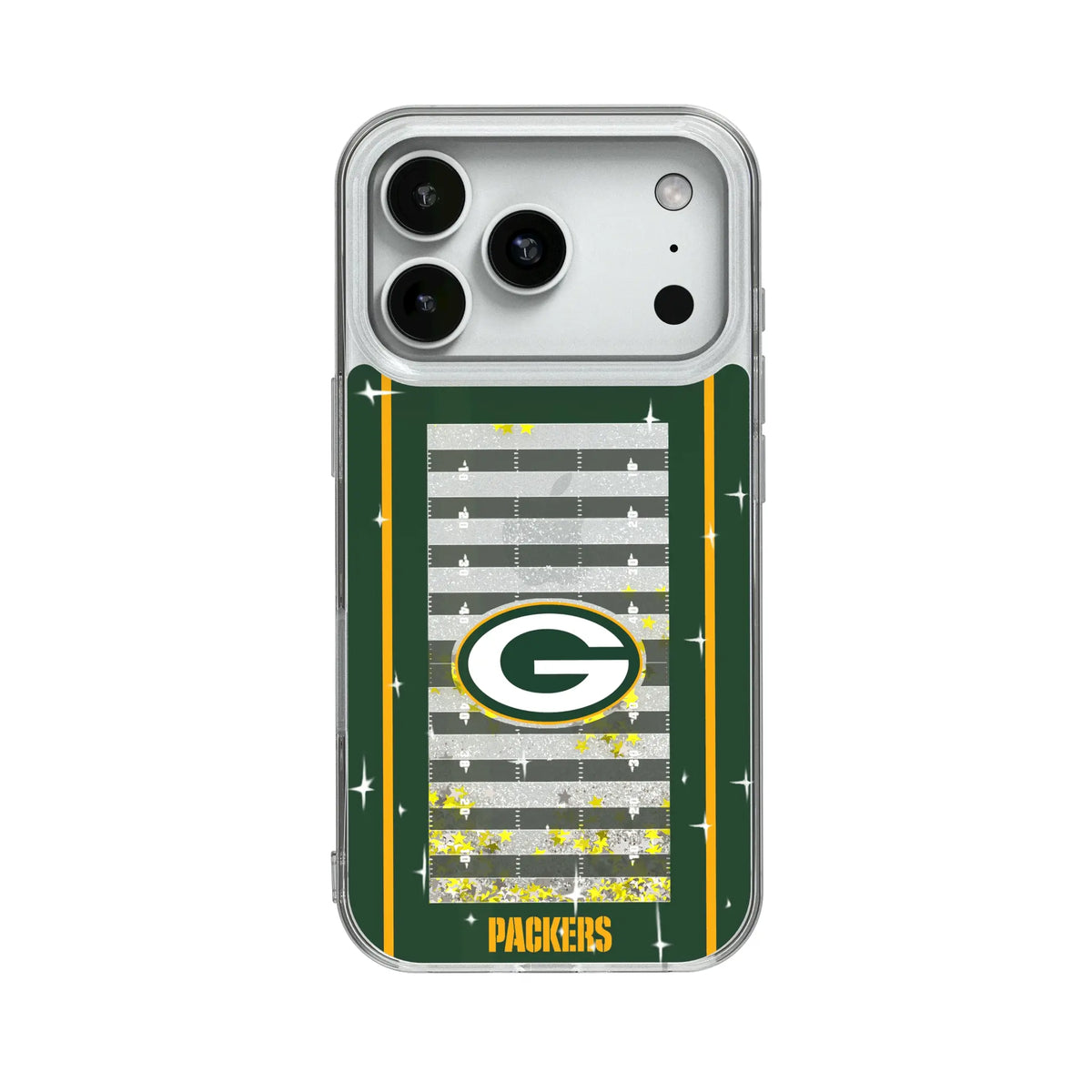 Green Bay Packers Field Glitter Phone Case for Apple iPhone