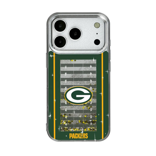 Green Bay Packers Field Glitter Phone Case for Apple iPhone