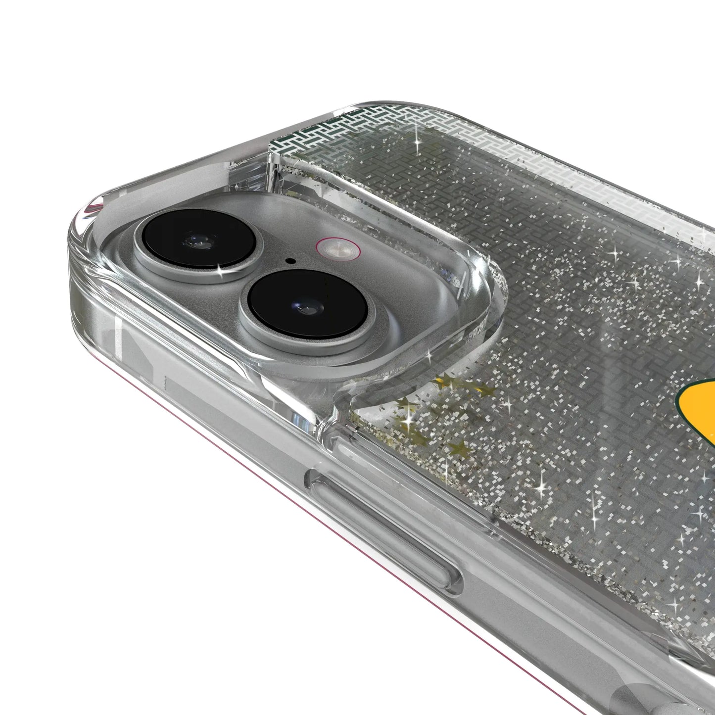 Green Bay Packers Historic Collection Linen Glitter Phone Case for Apple iPhone