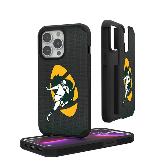 Green Bay Packers Historic Collection Linen Rugged Phone Case for Apple iPhone