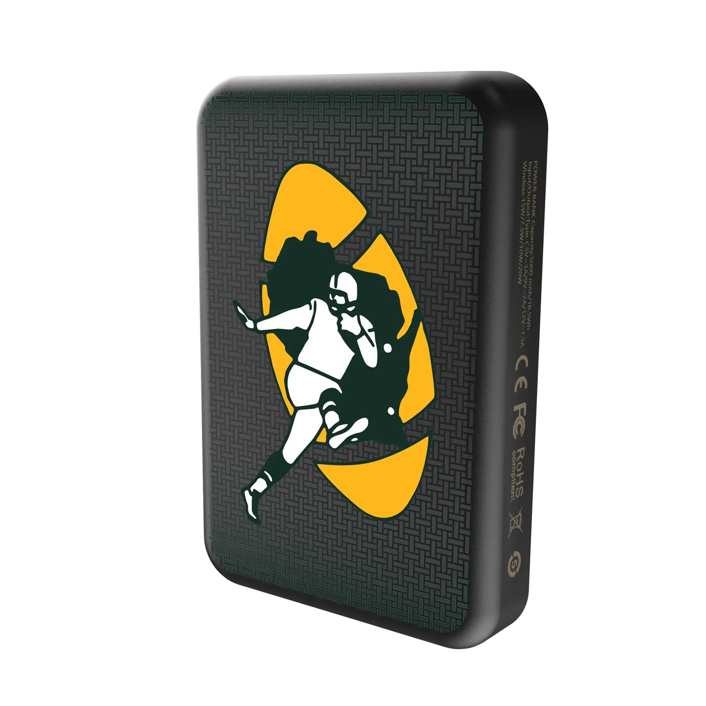Green Bay Packers Historic Collection Linen Wireless Mag Power Bank