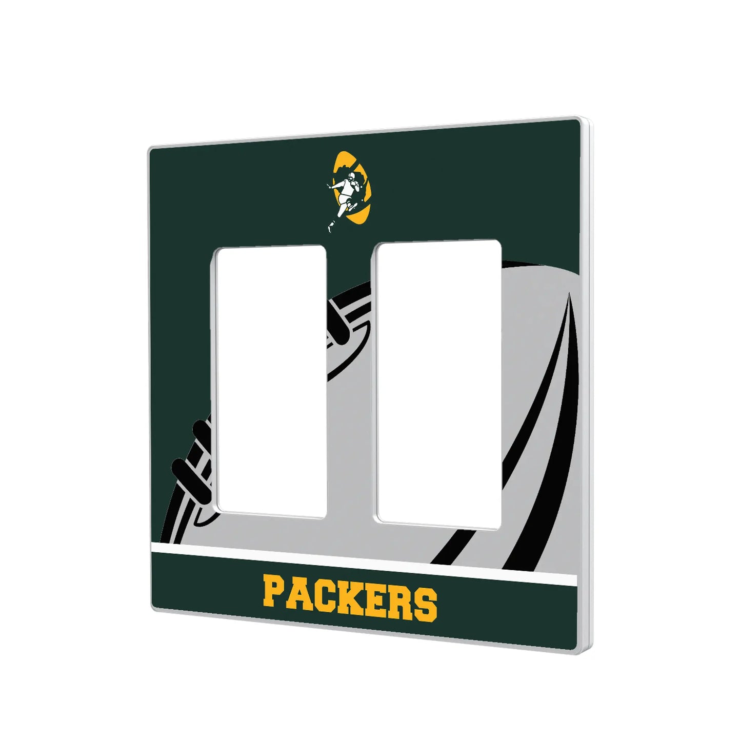 Green Bay Packers Historic Collection Passtime Hidden-Screw Light Switch Plate