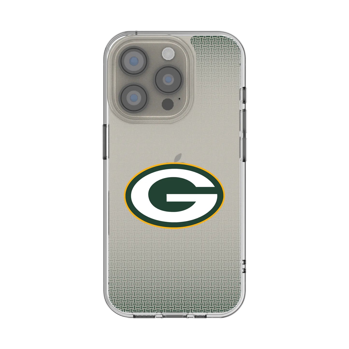 Green Bay Packers Linen Clear Phone Case for Apple iPhone