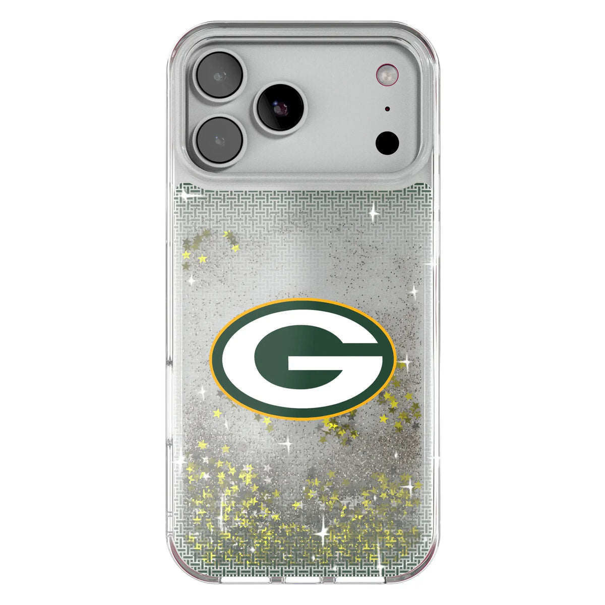Green Bay Packers Linen Glitter Phone Case for Apple iPhone