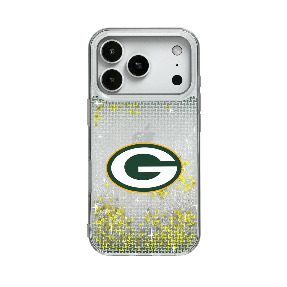 Green Bay Packers Linen Glitter Phone Case for Apple iPhone