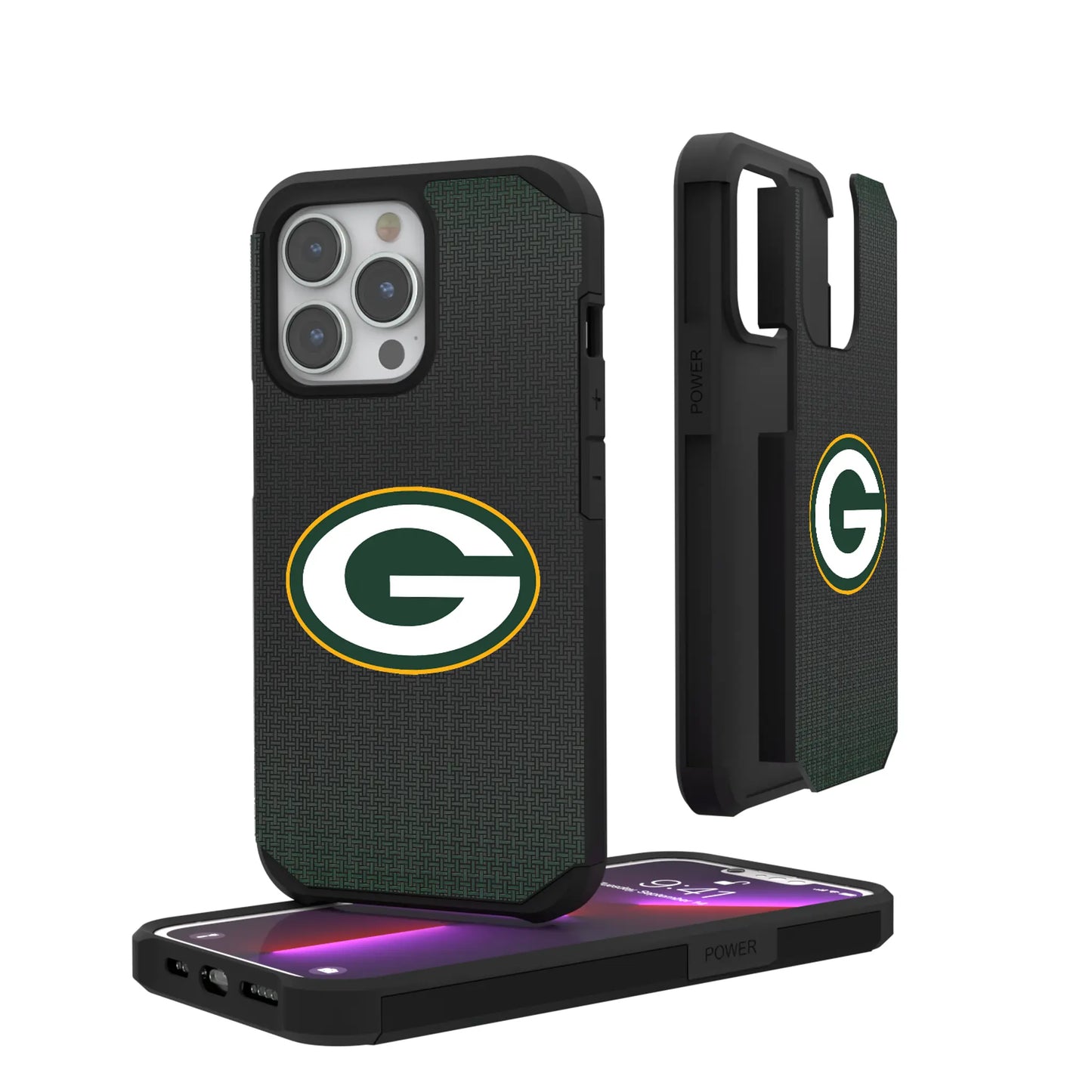 Green Bay Packers Linen Rugged Phone Case for Apple iPhone