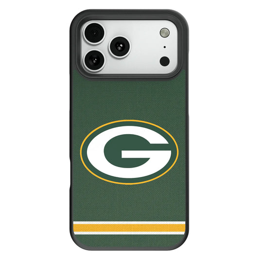 Green Bay Packers Stripe Bump Phone Case for Apple iPhone