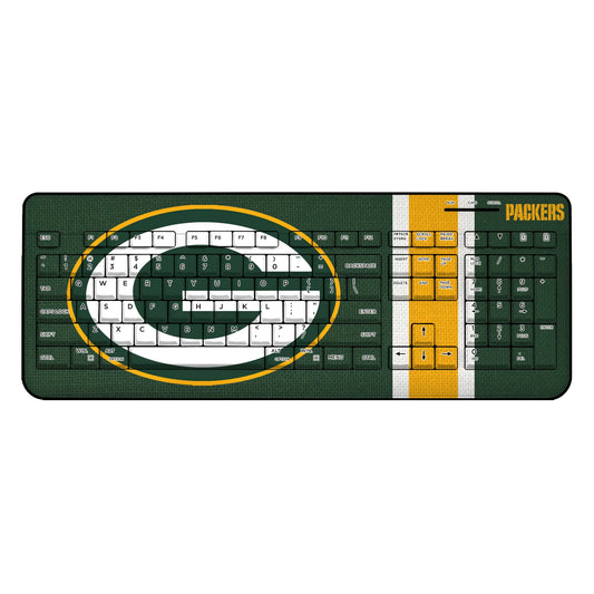 Green Bay Packers Stripe Wireless USB Keyboard